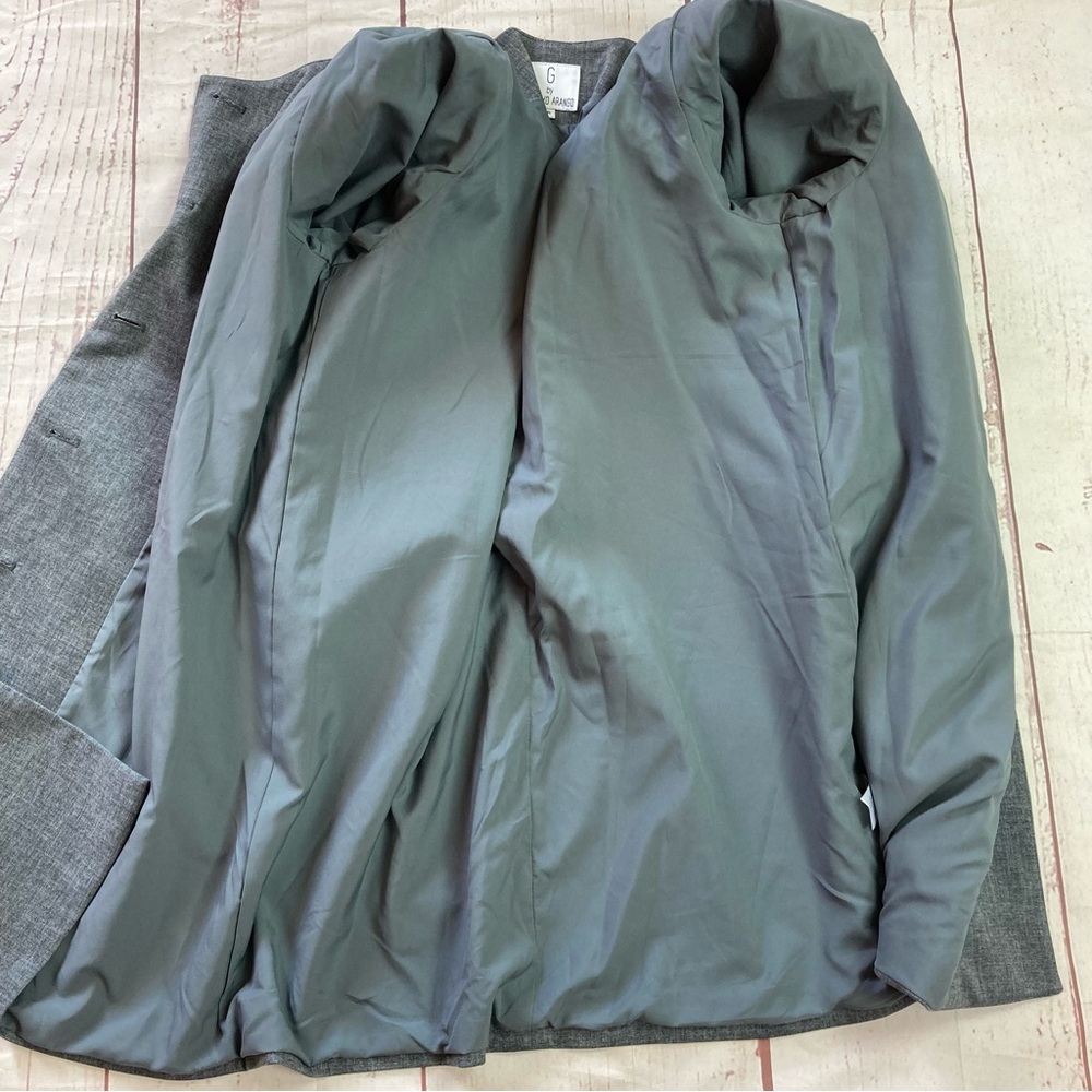G by Gustavo Arango Size 16 Pocketed Jacket Blazer Duster Button Stretch Career - Picture 3 of 9